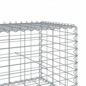 Horganyzott vas gabion kosár fedéllel 700 x 50 x 50 cm