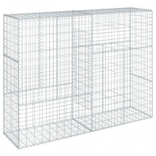 Horganyzott vas gabion kosár fedéllel 200 x 50 x 150 cm