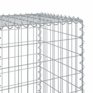 Horganyzott vas gabion kosár fedéllel 200 x 50 x 150 cm