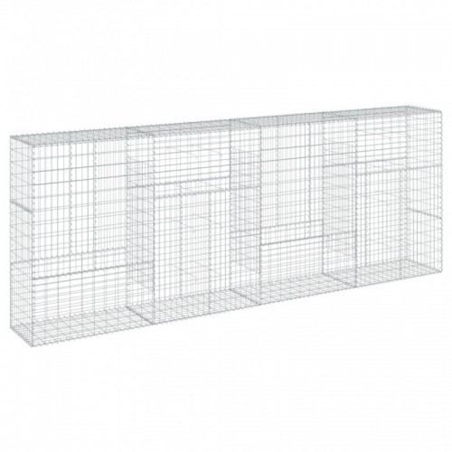 Horganyzott vas gabion kosár fedéllel 400 x 50 x 150 cm