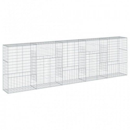 Horganyzott vas gabion kosár fedéllel 500 x 50 x 150 cm