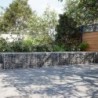 Horganyzott vas gabion kosár fedéllel 1200 x 100 x 50 cm