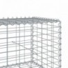 Horganyzott vas gabion kosár fedéllel 1200 x 100 x 50 cm