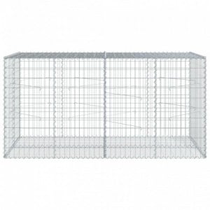 Horganyzott vas gabion kosár fedéllel 200 x 100 x 100 cm