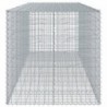 Horganyzott vas gabion kosár fedéllel 350 x 100 x 100 cm