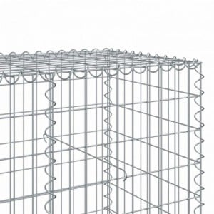 Horganyzott vas gabion kosár fedéllel 350 x 100 x 100 cm