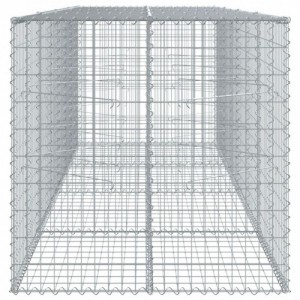 Horganyzott vas gabion kosár fedéllel 400 x 100 x 100 cm