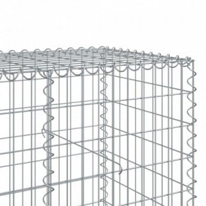 Horganyzott vas gabion kosár fedéllel 450 x 100 x 100 cm