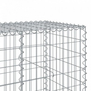 Horganyzott vas gabion kosár fedéllel 550 x 100 x 100 cm