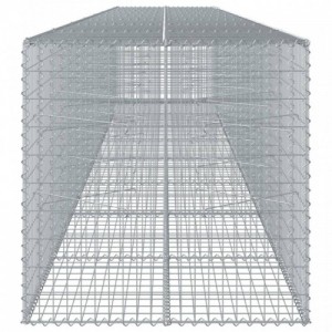 Horganyzott vas gabion kosár fedéllel 800 x 100 x 100 cm