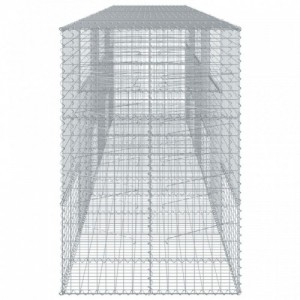 Horganyzott vas gabion kosár fedéllel 600 x 100 x 150 cm