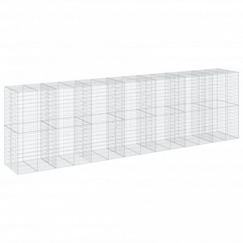 Horganyzott vas gabion kosár fedéllel 700 x 100 x 200 cm