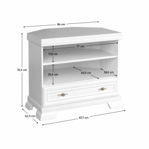 TV asztal|szekrény, sosna andersen, KORA KRTN