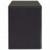 Magasfényű fekete TV-szekrény LED-lámpákkal 130 x 35 x 45 cm