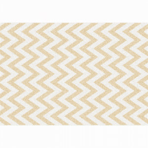 Szőnyeg, bézs-fehér minta, 67x120, ADISA TYP 2