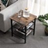 Rusztikus barna kis asztal 40 x 40 x 50 cm